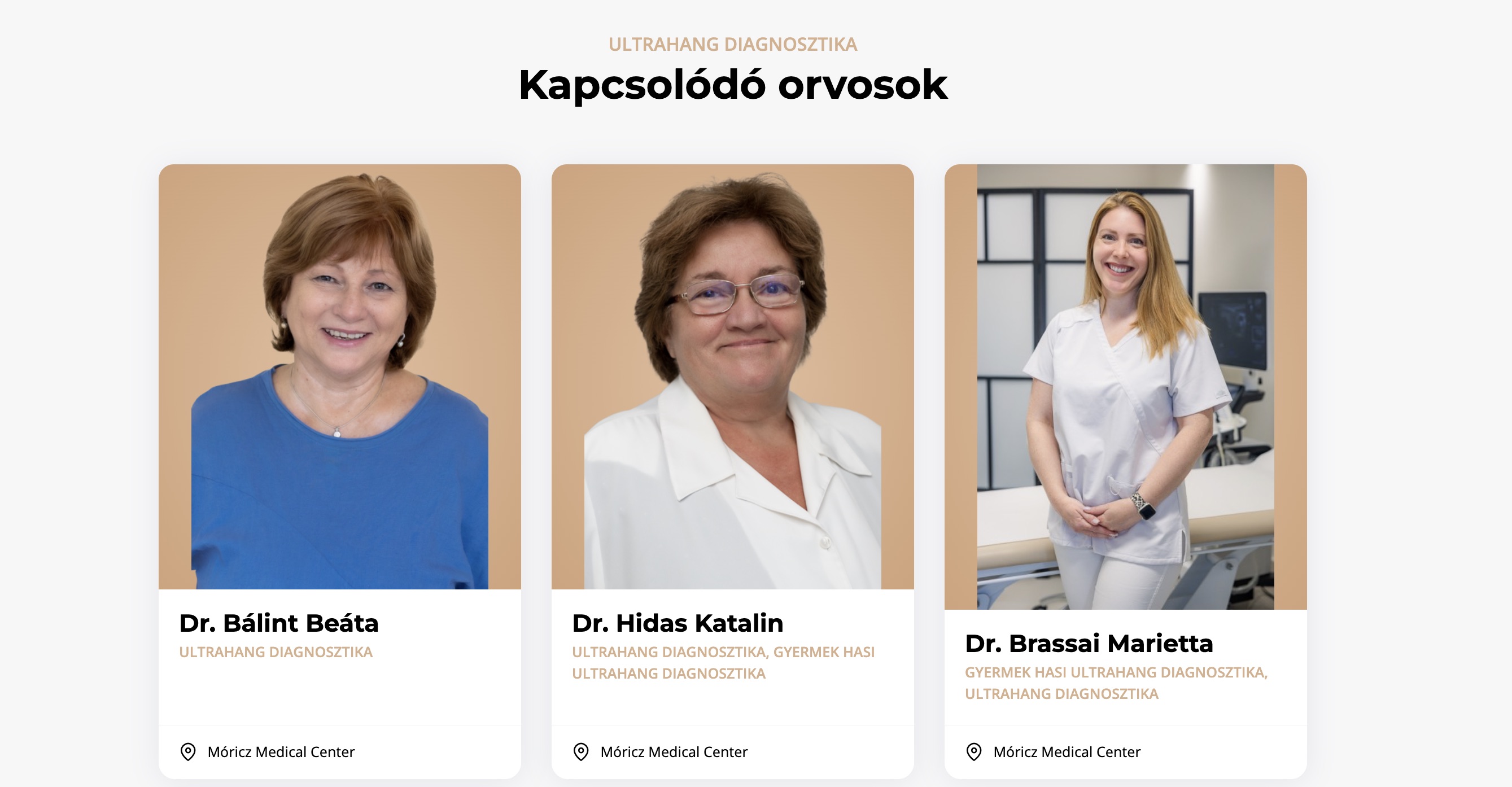 Móricz Medical Center 2025 // Radiológia szakirányú orvasaink
