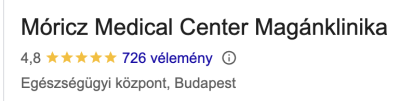 Móricz Medical Center vélemények